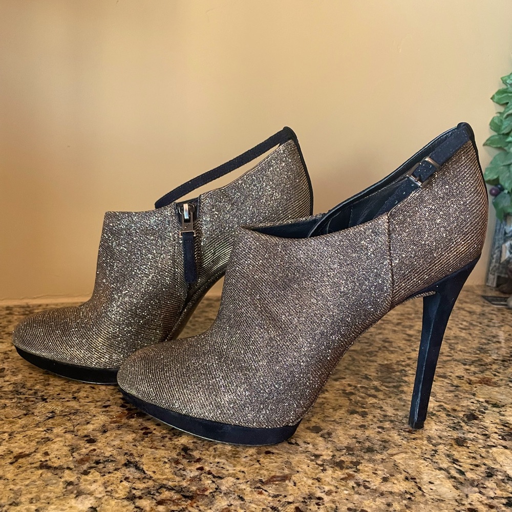 B Brian Atwood Metallic Booties - Picture 1 of 8